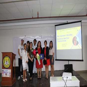 Sr. HR Manager, Ms. Shie as the Resource Speaker at University of Southern Philippines Foundation